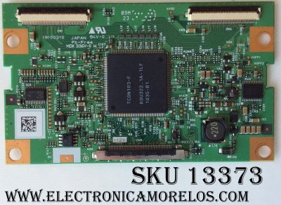 T-CON / JVC 19100210 / CMJ119A / MODELO LT-32DM22 / PANEL AX080F078G	