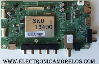 MAIN PARA TV VIZIO / NUMERO DE PARTE XHCB01K005 / 715G8450-M0C-000-004T / 756TXHCB01K005 / XHCB01K0050 / 756TXHCB01K0050 / PANEL TPT315B5-1A058.L REV:S24A / MODELO D32HN-E1 LTT3VMCS