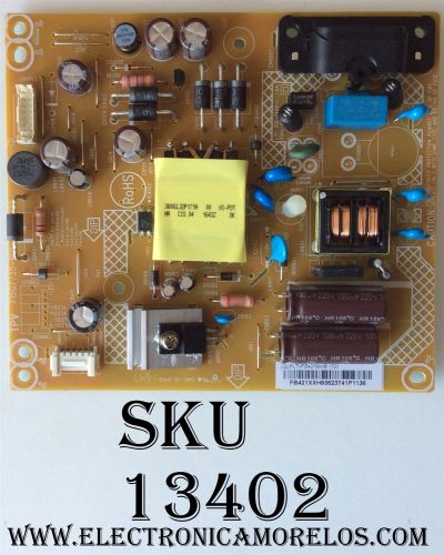 FUENTE DE PODER / VIZIO PLTVFB421XXH8 / 715G7735-P01-000-002S / FB421XXH8 / (Q)PLTVFB421XXH8 / MODELOS D32HN-E1 / D32HN-E1 LTT3VMCS / D32HN-E1 LTTEVMKT