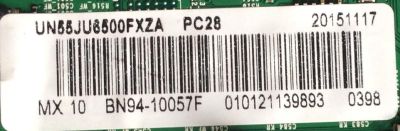 MAIN PARA TV SAMSUNG NUMERO DE PARTE BN94-10057F / BN97-10062C / BN41-02344D / MODELO UN55JU6500FXZA TH01 / PANEL CY-GJ055HGLV1H	 - Imagen 2
