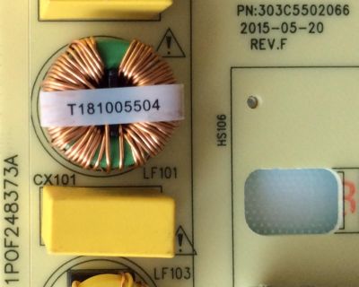 FUENTE DE PODER / JVC 1010029840 / 1010029840-02094 / 303C5502066 / 1POF248373A / MODELO LT-43EM75 AAP  - Imagen 3