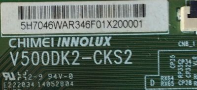 T-CON / HAIER 5H7046WAR / 5H7046WAR3 / V500DK2-CKS2 / MODELO 50EU5550	 - Imagen 2