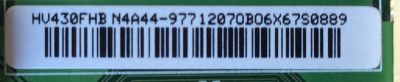 T-CON / SAMSUNG 977-12070B / 97712070B / HV430FHB-N4A / B088004AA1665-02 / MODELO UN43J5200AFXZA BD06 / PANEL CY-JJ043BGEV2H HW45	 - Imagen 2
