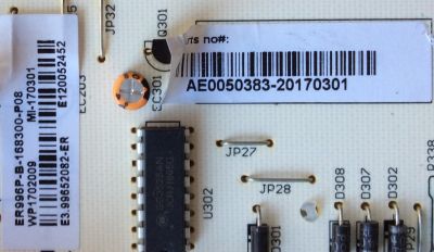 FUENTE DE PODER / RCA AE0050383 / ER996P-B-168300-P08 / ER996P / ER996P B / MODELOS PLDED5515-D-UHD / RTU5540-B - Imagen 4