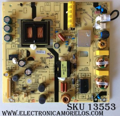 FUENTE DE PODER / JVC 1010032666 / 303C5502066 / 1010032666-03094 / TV5502-ZC02-01 / MODELO LT-43EM75	