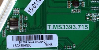 MAIN / GPX B15041424 / T.MS3393.715 / MODELO TDE4855B / PANEL LSC480HN06	 - Imagen 2