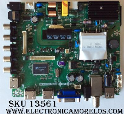 MAIN / ELEMENT L16021348 / TP.MS3393.PB801 / 890-M00-06NBX / SY16090 / MODELO ELEFW3916 / PANEL T390XVN01.0	