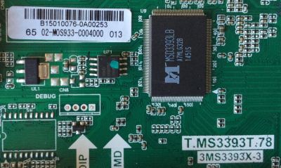 MAIN / SANYO B15010076 / 02-M0S933-C004000 / T.MS3393T.78 / 3MS3393X-3 / MODELO FW65D25T	 - Imagen 2