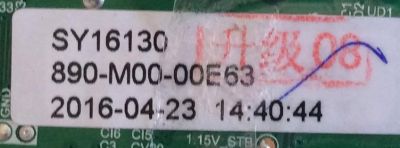 MAIN FUENTE / ATVIO B16043429 / TP.MS3393A.PA671 / SY16130 / 890-M00-00E63 / VER:bb49 / MODELO D236T1NNAHYA  / PANEL V236BJ1-P03	 - Imagen 2