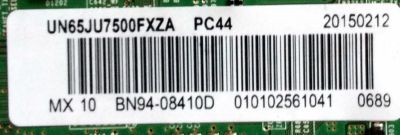 MAIN PARA TV SAMSUNG / NUMERO DE PARTE BN94-08410D / BN97-09415B / BN41-02356A / BN9408410D / PARTE SUSTITUTA BN94-09079R / MODELOS UN65JU7500 / UN65JU7500FXZA / UN65JU7500FXZC / UN65JU7500FXZA IH02 - Imagen 2