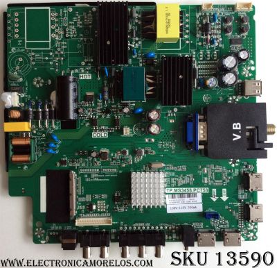 MAIN / FUENTE / (COMBO) / SCEPTRE A16100515 / TP.MS3458.PC758 / MODELO U40 SDIV58CB / PANEL LSC400FN07	