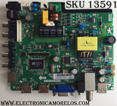 MAIN / FUENTE (COMBO) / SCEPTRE H16122802 / TP.MS3393.PB818 / MODELO X32 BMNV93GB / PANEL HV320FHB-N00