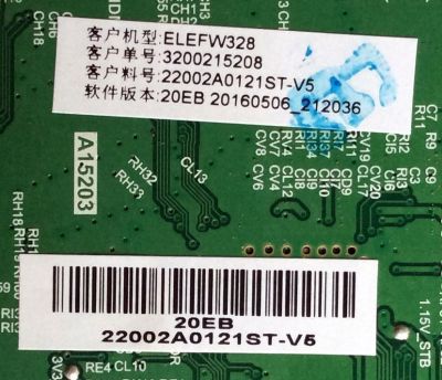 MAIN / FUENTE / (COMBO) / ELEMENT H16071104 / 20EB / TP.MS3393T.PB758 / MODELO ELEFW328 / PANEL BOEI320WX1-01	 - Imagen 2