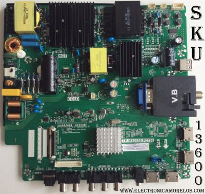 MAIN / FUENTE / (COMBO) A16090230 / TP.MS3458.PC758 / MODELO U55 PCIV58CE / PANEL HV550QUB-N81	