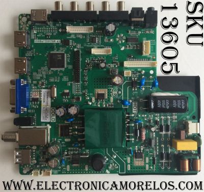 MAIN / FUENTE / SCEPTRE A16121356 / TP.MS3553.PB855 / MODELO E32 BXSV53CD / PANEL HV320WHB-N80	