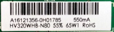 MAIN / FUENTE / SCEPTRE A16121356 / TP.MS3553.PB855 / MODELO E32 BXSV53CD / PANEL HV320WHB-N80	 - Imagen 3