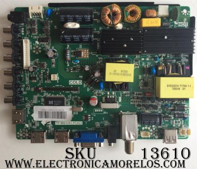 MAIN / FUENTE / (COMBO) PROSCAN / RCA B16010201 / TP.MS3393.PC822 / ST1601A / PANEL V500HJ1-PE8	