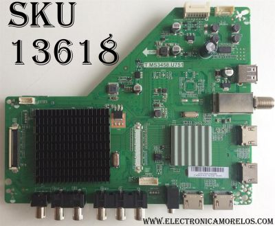 MAIN / HITACHI A15127016 / T.MS3458.U751 / E157925 / 2025A001A0 / PANEL C430U14-E1-A(G2) / MODELO LU43V809