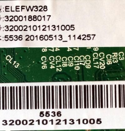 MAIN / ELEMENT H16050719 / TP.MS3393T.PB758 / 5536 / PANEL BOEI320WX1-01 / MODELOS LE-32GJL4-B3 / ELEFW328	 - Imagen 2