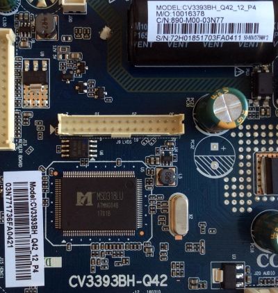 MAIN FUENTE (COMBO) PARA TV ELEMENT NUMERO DE PARTE 72H0185 / 72H0185 / 890-M00-03N77 / 10016378 / 10016377 / CV3393BH_Q42_12_P4 / CV3393BH-Q42 / E17026-SY / MODELO  ELFW5017	 - Imagen 3