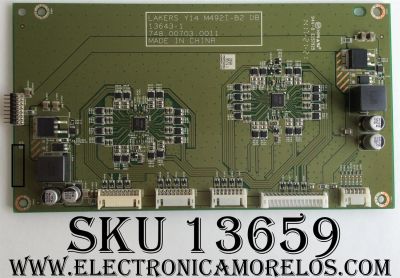 LED DRIVER PARA TV VIZIO / NUMERO DE PARTE 755007020001 / 13643-1 / 748.007.030.011 / 7.550.070.2001 / DISPLAY LC490DUK (SG)(E1) / MODELO M492I-B2 / M492I-B2 LWJJRAAQ