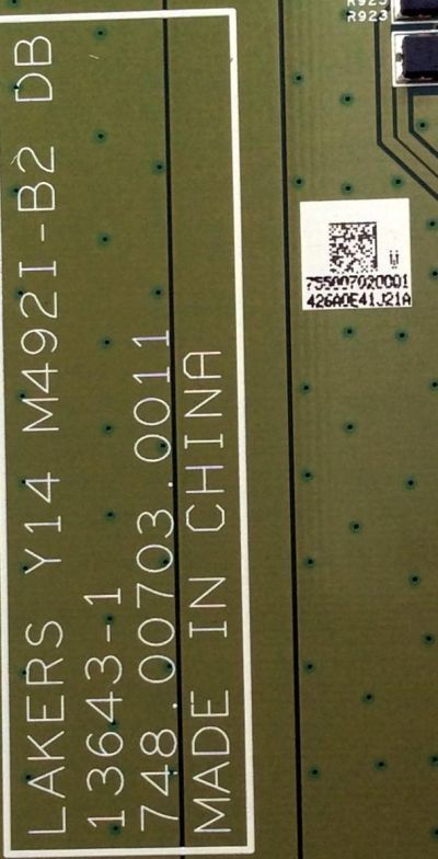 LED DRIVER PARA TV VIZIO / NUMERO DE PARTE 755007020001 / 13643-1 / 748.007.030.011 / 7.550.070.2001 / DISPLAY LC490DUK (SG)(E1) / MODELO M492I-B2 / M492I-B2 LWJJRAAQ - Imagen 2