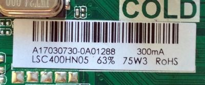 MAIN / FUENTE / (COMBO) / PROSCAN A17030730 / TP.MS3553.PB855 / MODELO PLDEDV4018-C	 - Imagen 3