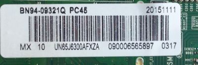 MAIN / SAMSUNG BN94-09321Q / BN97-10059R / BN41-02353B / MODELO UN65J6300AFXZA AH01 / PANEL CY-GH065CSAV1V - Imagen 2