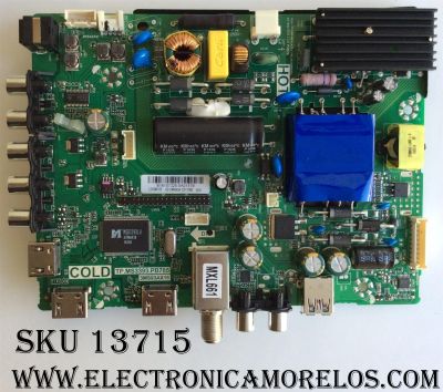 MAIN / FUENTE / (COMBO) / HITACHI B16107325 / TP.MS3393.PB785 / 3MS93AX16 / 02-SM893A-C017000 / MODELO LE43M109	