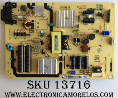 FUENTE / TCL 81-EL391C8-PL290AA / 40-EL3918-PWB1XG / MODELO 40FS4610R