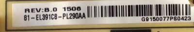 FUENTE / TCL 81-EL391C8-PL290AA / 40-EL3918-PWB1XG / MODELO 40FS4610R - Imagen 2