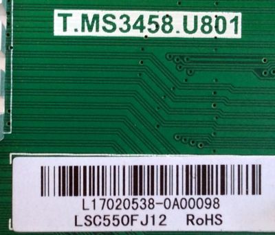 MAIN / RCA L17020538 / T.MSS3458.U801 / AE0010756 / 2605372A0 / PANEL LSC550FJ12 / MODELO RTU5540-B - Imagen 2