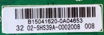 MAIN / FUENTE / (COMBO) / SANYO B15041620 / 02-SHS39A-C002008 / TP.MS3393T.PB79 / 3MS3393X-2 / MODELO FW32D25T	 - Imagen 2