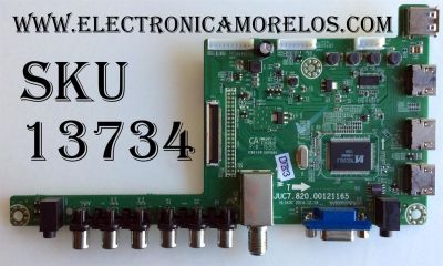 MAIN / HITACHI 850121538 / JUC7.820.00121165 / 999A5M / HLS43C / PANEL C550F14-E6-H / MODELO LE55A6R9A