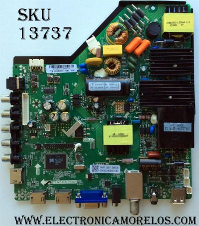 MAIN / FUENTE / (COMBO) B15093042 / TP.MS3393.PC821 / B15093042-0A00139 / 50043393B00480