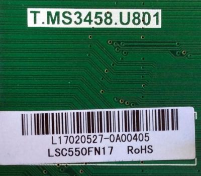 MAIN / SCEPTRE L17020527 / T.MS3458.U801 / AE0010756 / PANEL LSC550FN17 / MODELO 55''	 - Imagen 2