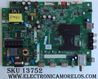 MAIN / FUENTE / (COMBO) / TCL GTC000219A / V8-UX38001-LF1V025(J2) / 40-UX38M0-MAD2HG / UX38M0 / MODELO 32S3750	