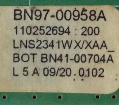 MAIN / SAMSUNG BN94-00081B / BN41-00704A / BN97-00958A / MODELO LNS2341WX/XAA / PANEL LTA230W1-L12	 - Imagen 2