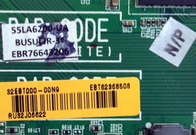 MAIN / LG EBT62368508 / EAX64872105 / EBR76643206 / EAX64872105(1.0) / EAX64872104(1.0)  / PANEL LA62M55T120V12 / MODELOS 55LA6200-UA / 55LA6200-UA.BUSULJR - Imagen 2