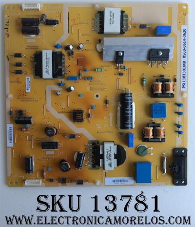 FUENTE DE PODER PARA TV JVC / NUMERO DE PARTE 0500-0614-0620 / PSLL181301MB / 050006140620 / PANEL TPT550F2-FHBN20.K REV:S48P0A / DISPLAY HV550WU2-370 / MODELOS KDL-55W650D / EM55FTR