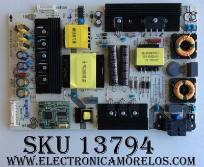 FUENTE DE PODER PARA TV HISENSE / NUMERO DE PARTE 191496 / RSAG7.820.6672/ROH / HLL-4860WA / PANEL HD500DU-B53\LD\S0\GM\ROH / MODELO 50H8C