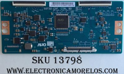 T-CON PARA TV HISENSE / NUMERO DE PARTE 55.50T32.C10 / 5550T32C10 / 55T32-C0F / PANEL´S TPT500U1-QVN03.U REV:S5B0H / HD500K3U53\S1\BBY\GM\ROH / MODELOS E50X-E1 LTMWVJ / LC-50LB591U / LC-50LBU591U / LC-50LBU711U / 50R6D / 50R7050E HU50N3031UWR / 50L711U18
