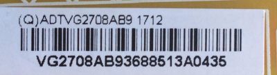 FUENTE DE PODER / VIZIO ADTVG2708AB9 / 715G6131-P01-003-002H / (Q)ADTVG2708AB9 / VG2708AB9 / PANEL TPT400LA-HN02.S REV:S801U / MODELOS D40F-E1 / D40F-E1 LTTEVVKT / D40F-E1 LTTEVVAT - Imagen 2
