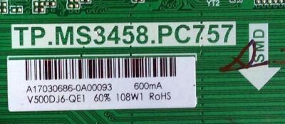 MAIN / FUENTE / (COMBO) / PROSCAN A17030686 / TP.MS3458.PC757 / AE0010878 / MODELO PLDED5035A-E-UHD / PANEL V500DJ6-QE1	 - Imagen 3