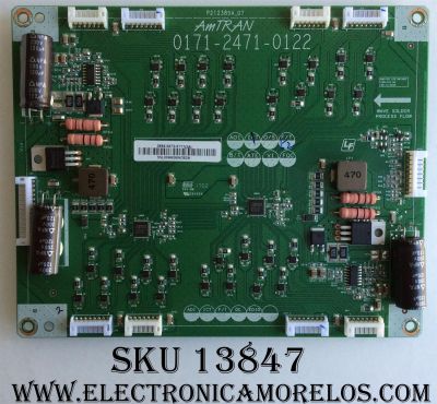 DRIVER / VIZIO 3665-0072-0111 / 0171-2471-0122 / 3665-0072-0111(2A) / 55L009H2904382A / MODELO M65-E0	