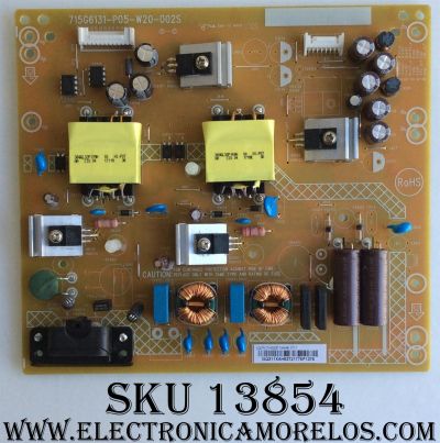 FUENTE DE PODER / VIZIO PLTVGQ311ZAH5 / 715G6131-P05-W20-002S / MODELO D43n-E1 LTT7VNBT