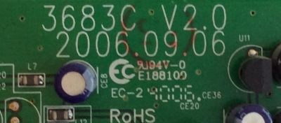 TARJETA INTERFACE / HAIER 3683C V2.0-INTERFACE / 3683C V2.0 / 2006.09.06 / MODELO LEC24B1380	 - Imagen 2