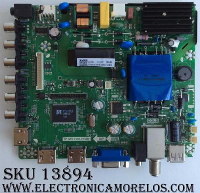 MAIN / FUENTE / (COMBO) / HITACHI 50043393B01360 / TP.MS3393.PB801 / MODELO LE32A519 HK5M00 / PANEL HK315LEDM-LHCVH	