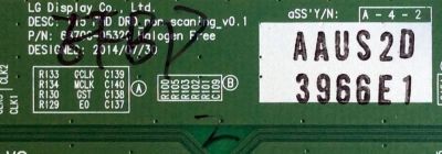 T-CON / LG  6871C-3966E / 6870C-0532C / 3966E1 / MODELO 43LW340C-UA BUSWLJR / 43LW540S-UA BUSWLJR / PANEL LC430DUE(FJ)(M1) - Imagen 2