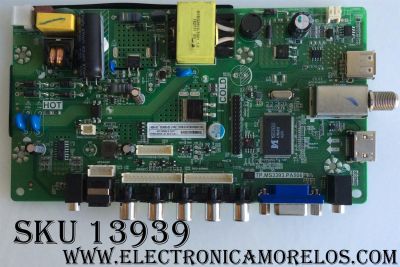 MAIN / FUENTE (COMBO) / SCEPTRE K16089078 / TP.MS3393.PA506 / MODELO E19 PDQV93JB / PANEL MV185WHB-N10	